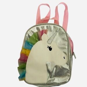 Unicorn Backpack, Size see photos, Pink & Silver
